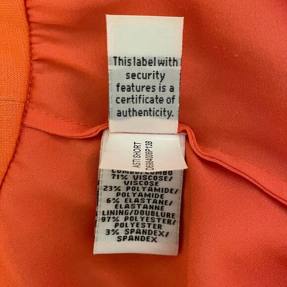 Diane von Furstenberg Asti Silk Chiffon Coral Sweetheart Strapless Dress Size 4 - Picture 11 of 11